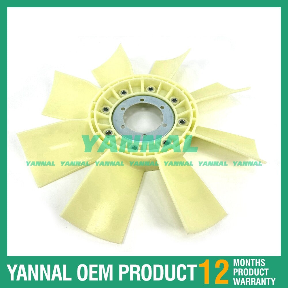 W06D fan blades 1.64E+144 8 blades 6 holes suitable for Hino excavator engines.