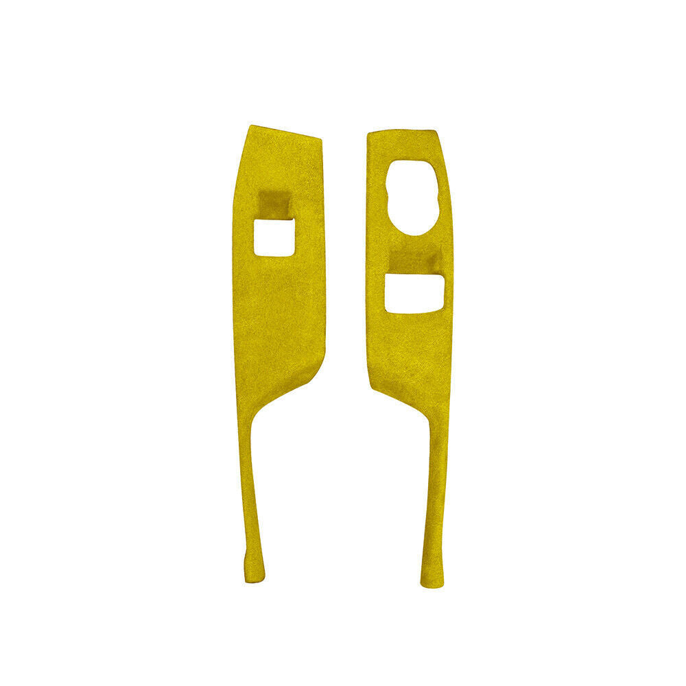 Glass Window Lifting Lock Panel Trim Fit for Chevrolet Camaro 16-20 Yellow Suede