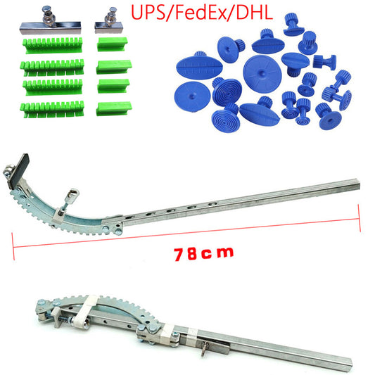 Bridge Puller Glue Tabs Slide Tips Car Dent Repair Accessory Aluminum+Plastic v