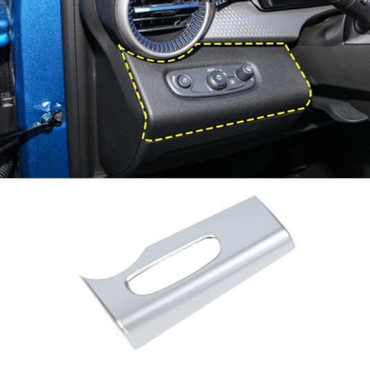 Silver Car Headlight Button Switch Cover Trim for Chevrolet Trax 2023 2024 2025