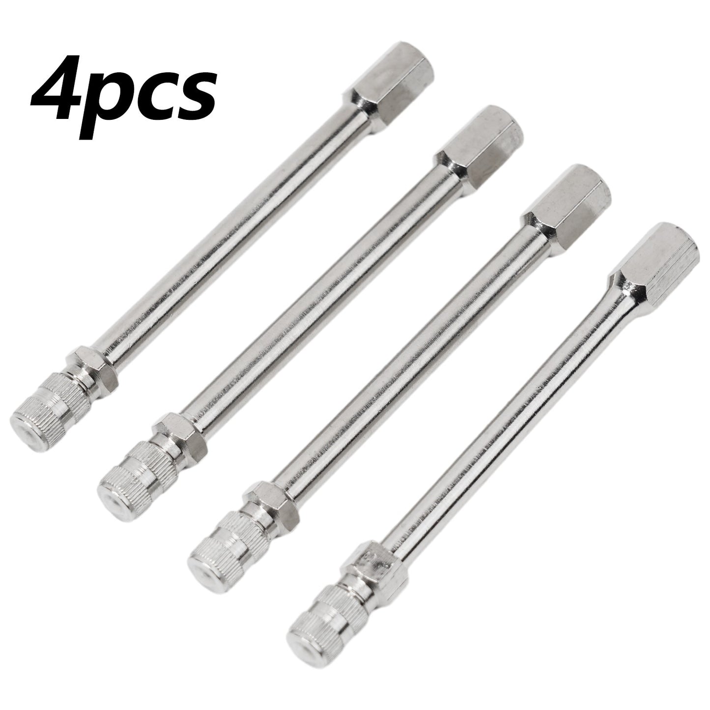 Portable 100mm Tire Valve Extension For Quick And Safe Tire Inflation Pack Of 4