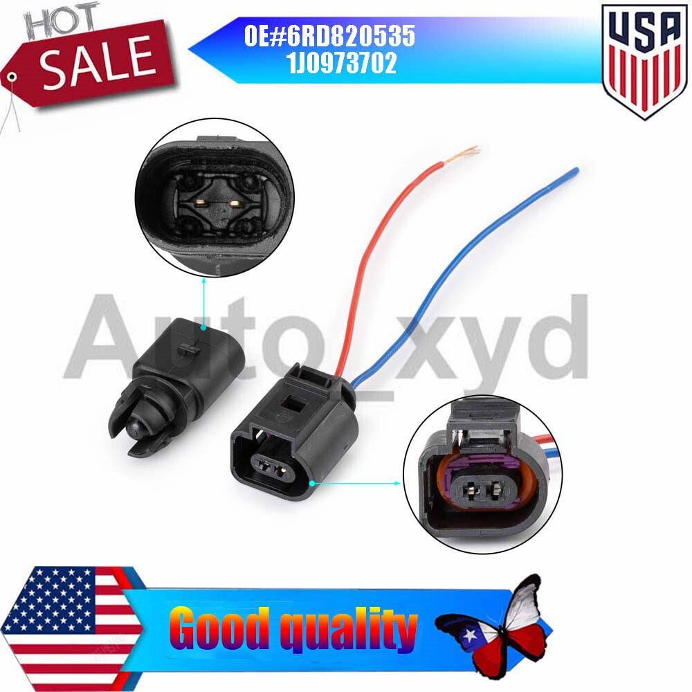 6RD820535 1J0973702 Ambient Air Temperature Sensor Connector Plug Pigtail For Q