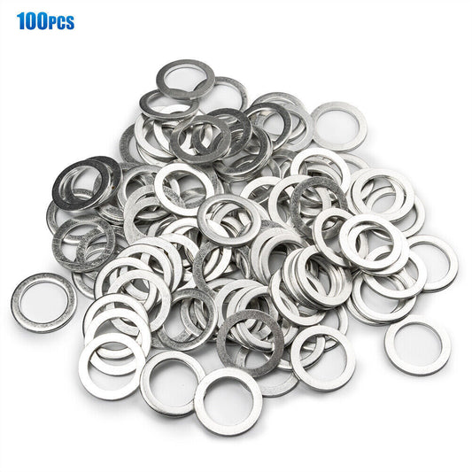 Set of 100 for Subaru DL Forester Oil Drain Plug Seal Aluminum 94109-20000 Q