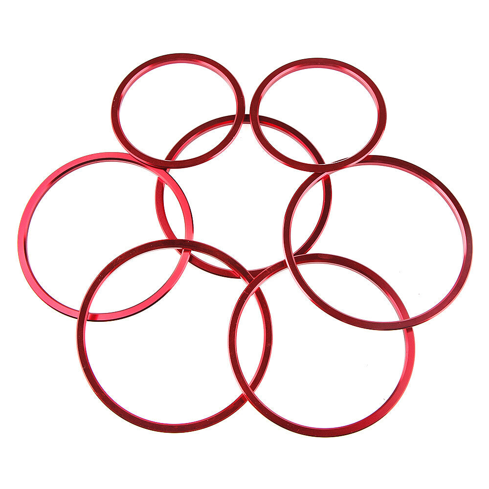 7Pcs Red Air Vent Outlet Ring Cover Trim for Mercedes-Benz C Class W205 2014-17