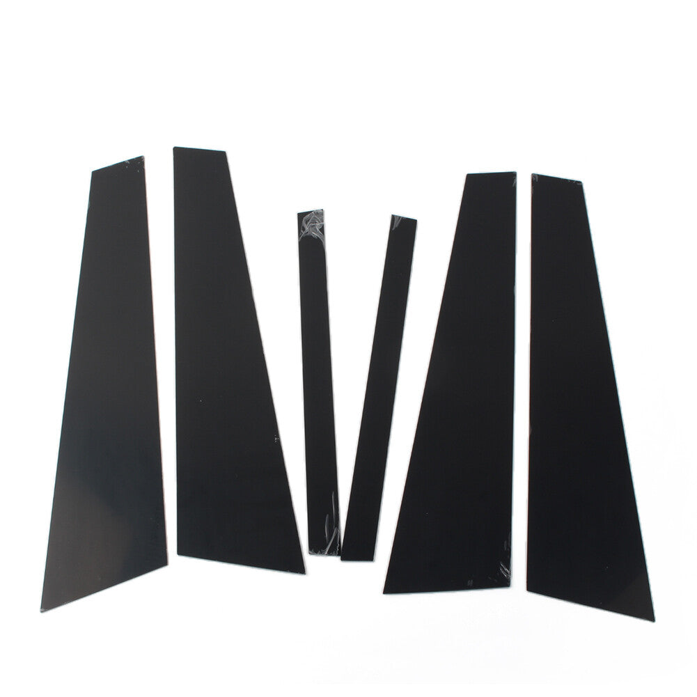 Glossy Black Set Pillar Posts Door Window Trim for BMW 5 Series F10 2011-2017