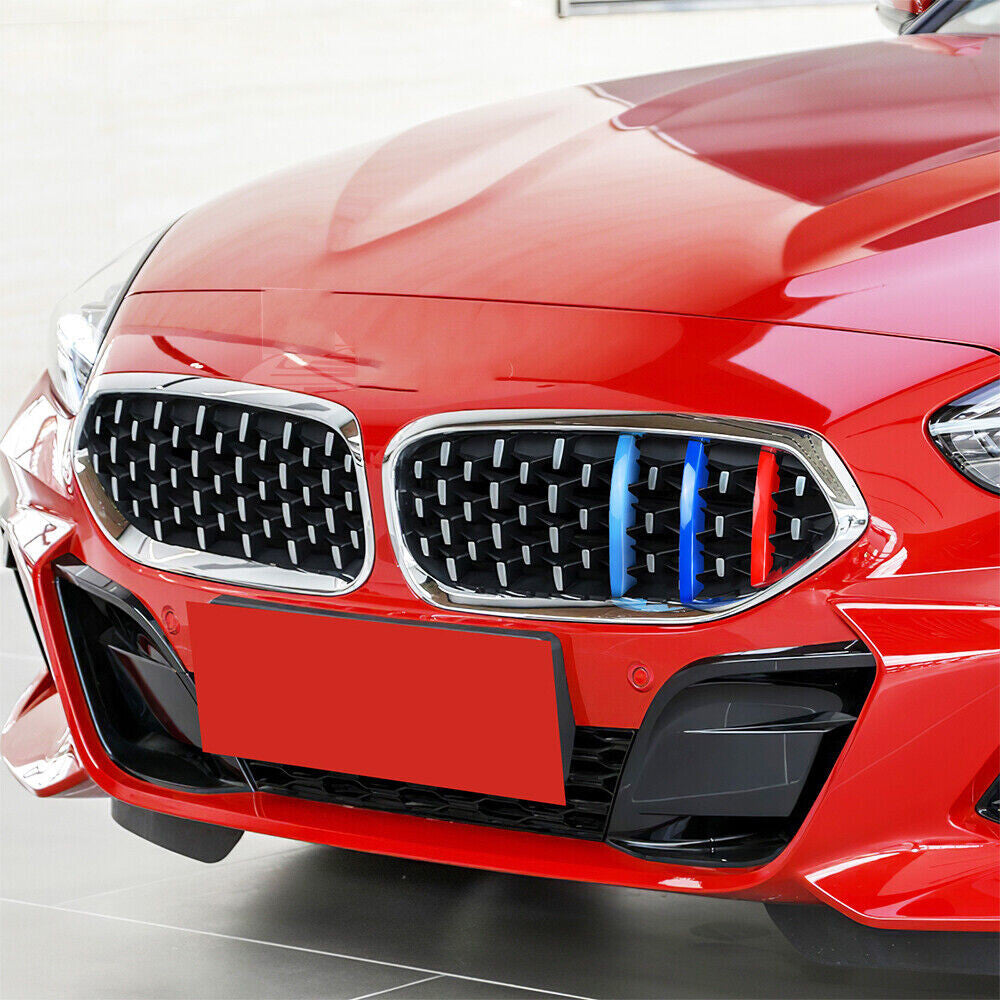 for BMW Z4 G29 2020-2022 3-Color Front Center Mesh Grille Grill Strip Cover Trim