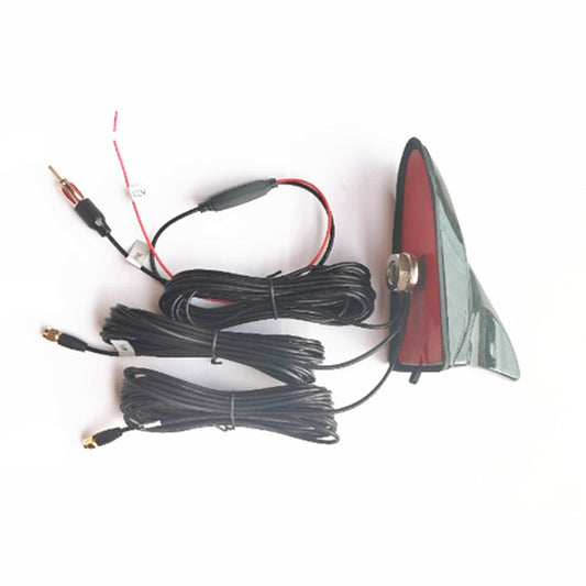 Shark Fin Car Roof Antenna Radio WIFI/GPS/FM/AM Signal Aerial Roof Mount Black