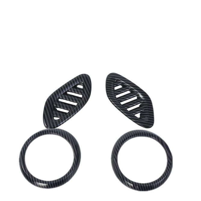 Fit for Trax 2024 Dashboard Air Vent Cover Trim Carbon Fiber Kit 4pc v