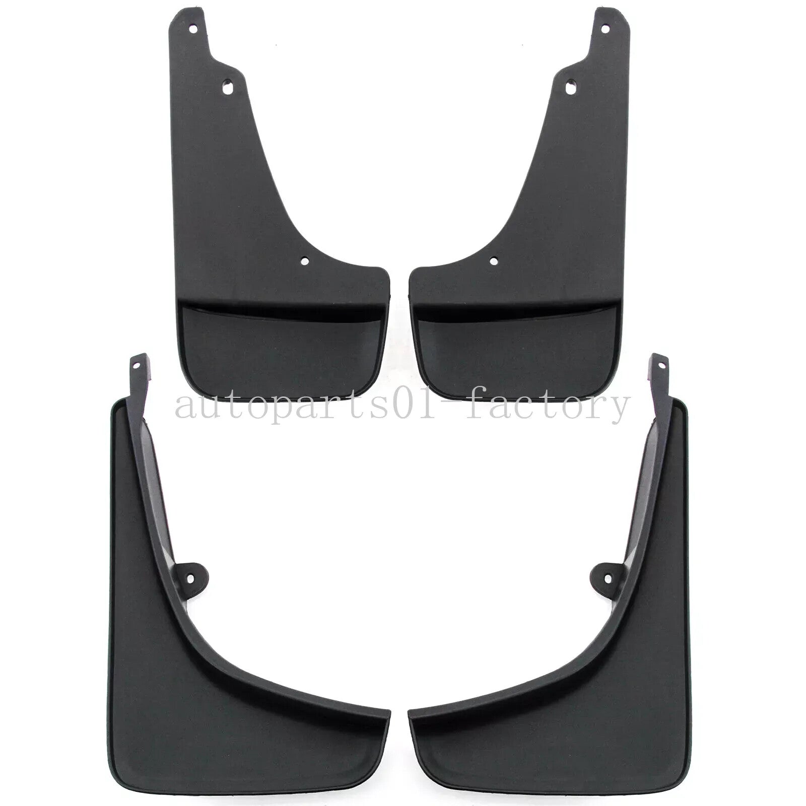 4PCS Front Rear Splash Shield Molded Fits for Jeep Cherokee Mud Flaps 2014-2017