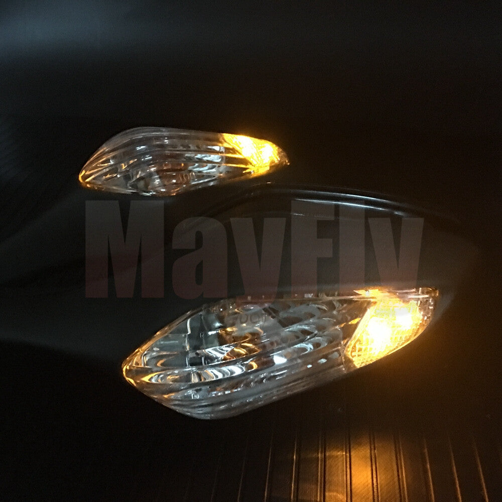 Clear Lens Rear View Mirrors w/Turn Signal Light Fit for Honda CBR1000RR 08-16