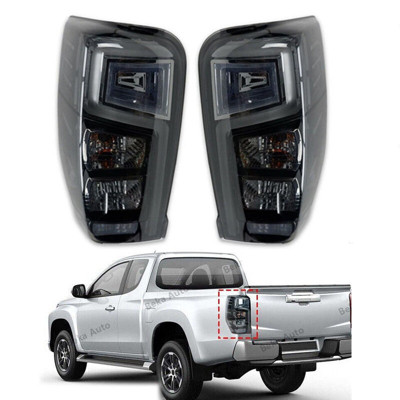 1Pair For 2019-20 for Mitsubishi L200 Triton Rear Tail Light Brake Light Smoky color