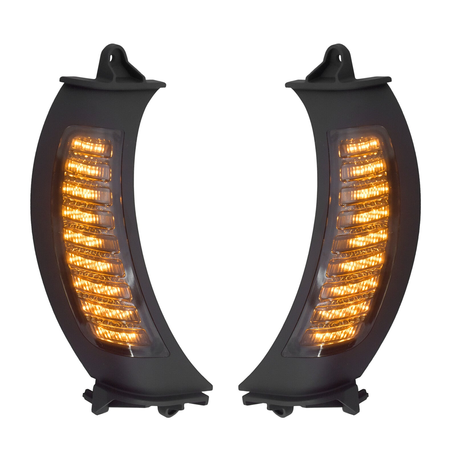 Black LED Side Marker Lamp Turn Singals Light Fits for Harley Road Glide 15-2023 Q