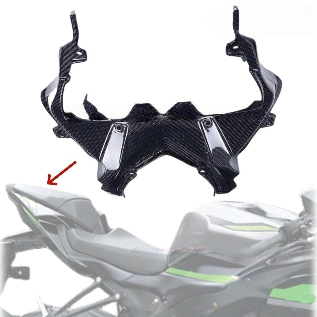 Carbon fiber rear for seat center panel cover for Kawasaki ZX6R 2009-2025