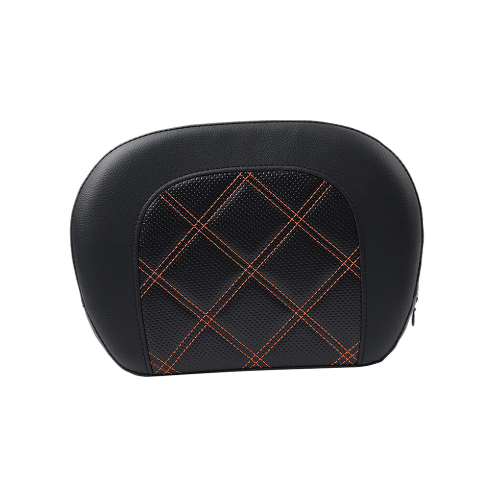 Stitching Passenger Sissy Bar Backrest Black Pad Bracket for Harley Street Glide Q