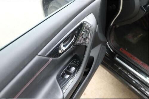 for Nissan Teana Altima 2013-2018 Carbon Fiber Window Lift Panel Switch Trim 4pc