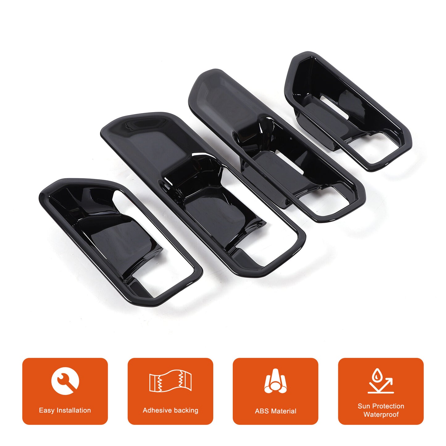 Carbon fiber ABS inner door cup cover suitable for 2024 Prado for Land Cruiser LC250 n