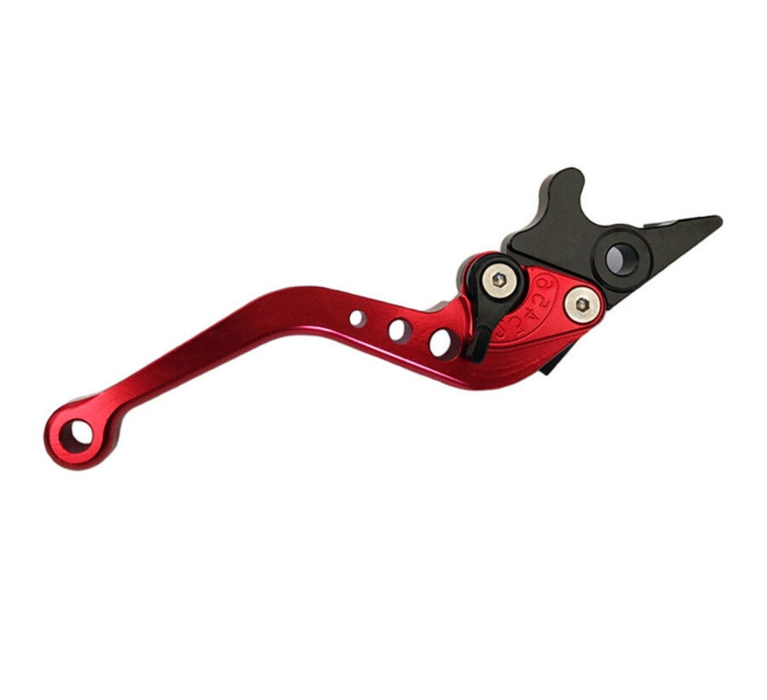 2pcs/set Red Motorcycle Scooter Adjustable Brake Lever Disc Drum Hand Brake New n