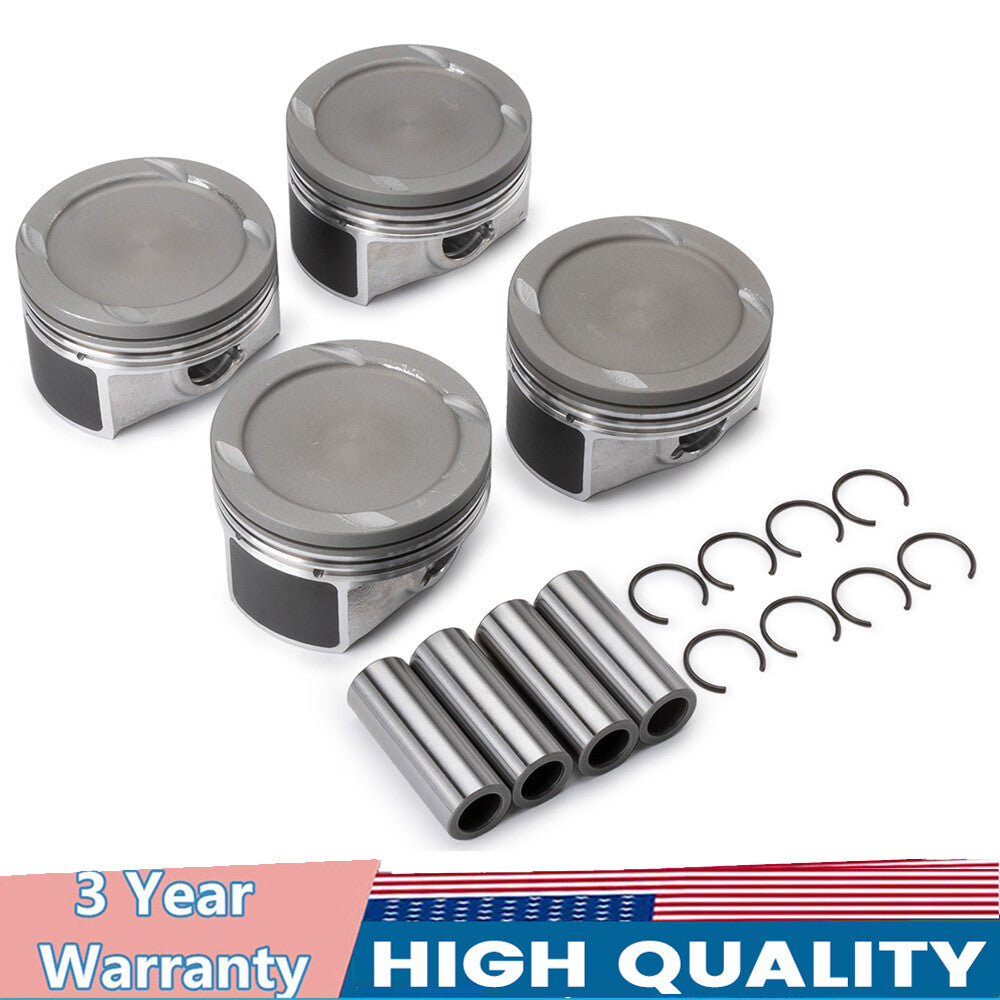 4-Piece 1.4L Piston and Ring Kit for Chevrolet for Cruze Sonic Trax Encore 2011-2021 Open
