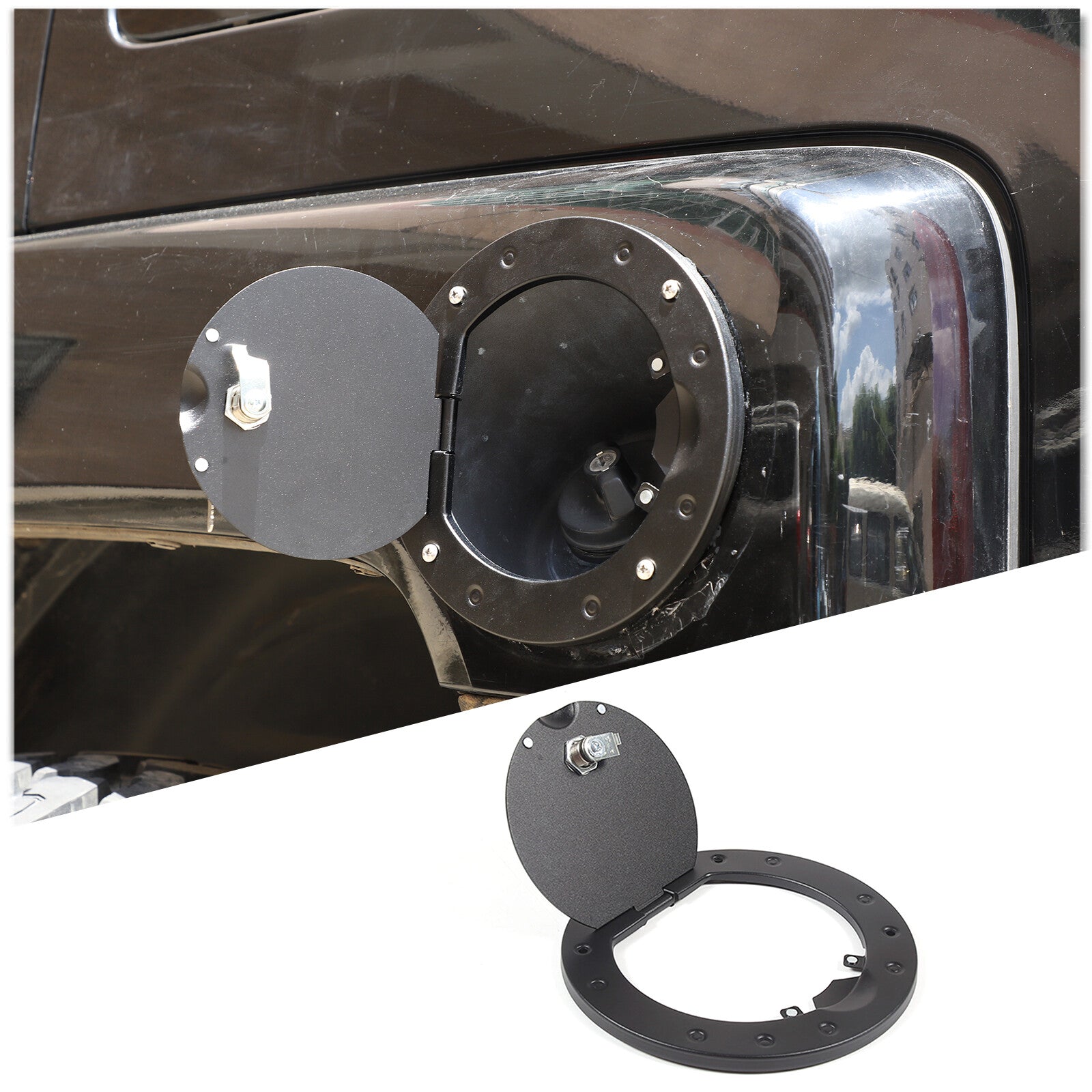 Red Door Handle Lock Switch Button Cover Trim for Corvette C7 2014-2019- v