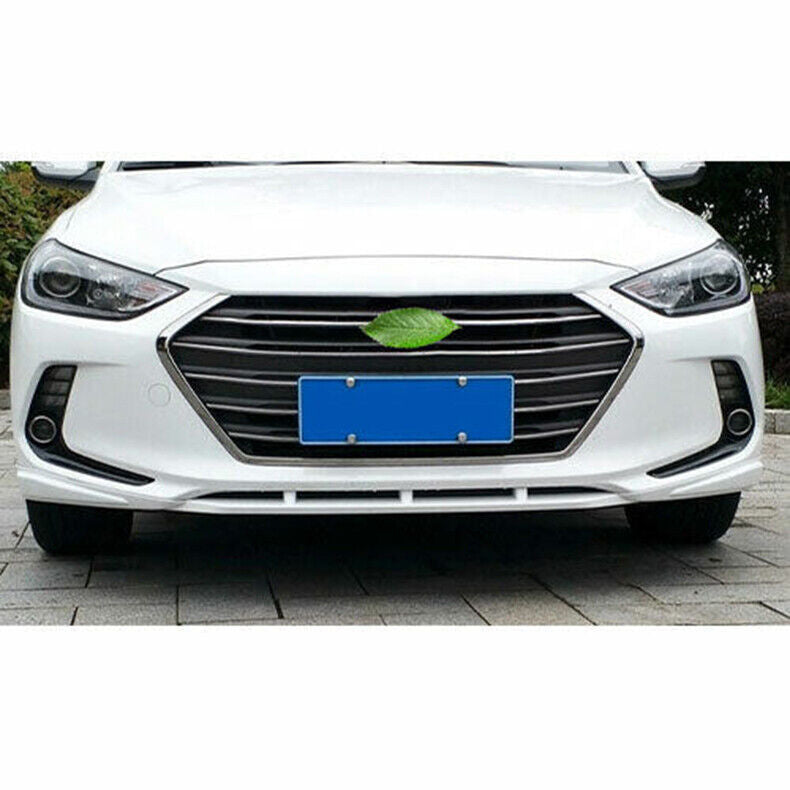 3Pcs for Hyundai for Elantra 2017-2018 White Front Bumper Lip Chin Spoiler Guard Kit