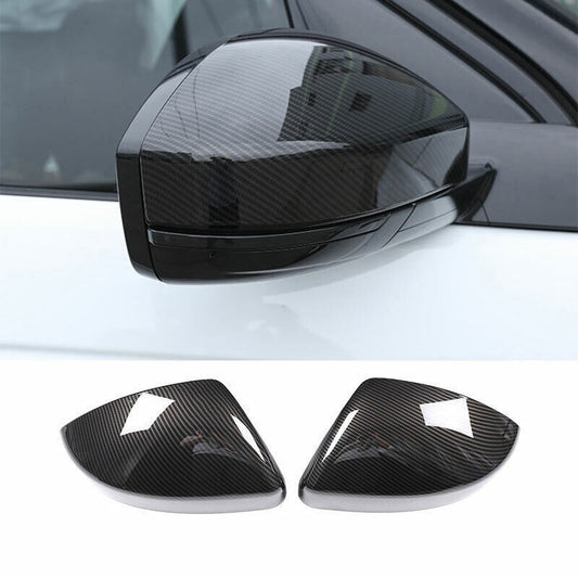 2P ABS Carbon Fiber Rear View Side Mirror Cover Trim For Discovery Sport 2016-25