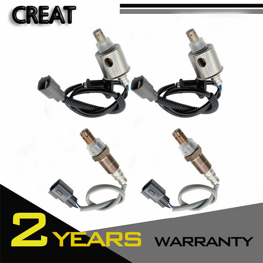 4-pack of O2 sensors suitable for 2006-2007 for Lexus IS250 2.5L RWD upstream + downstream