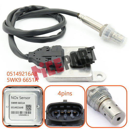 Nox sensor 05149216AB Compatible for Dodge for Ram 3500 4500 5500 6.7L Diesel 5WK96651A