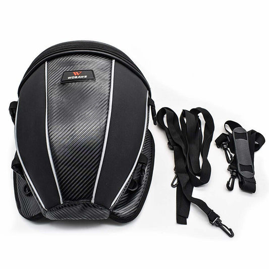 Motorcycle Shoulder Carry Bag Case Rear Tail Tank for Seat Back Saddle Waterproof