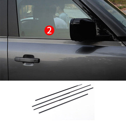 Window Lower Molding Steel for Land Rover for Defender 110 2020-23 Trim Strips Black