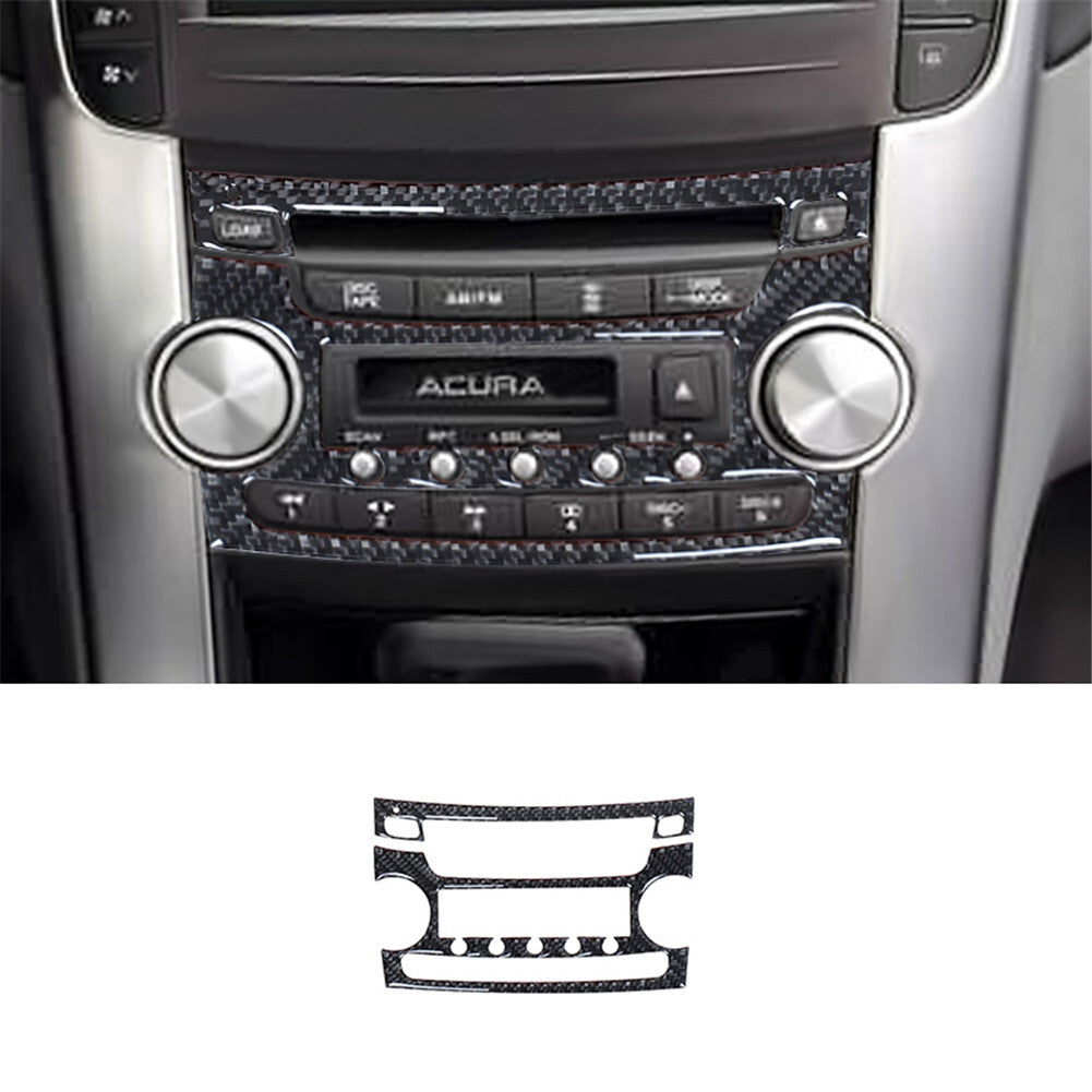 2Pcs Carbon Fiber Gear Shift Side Strips Cover Trim for Jeep Liberty 2008-2012 v