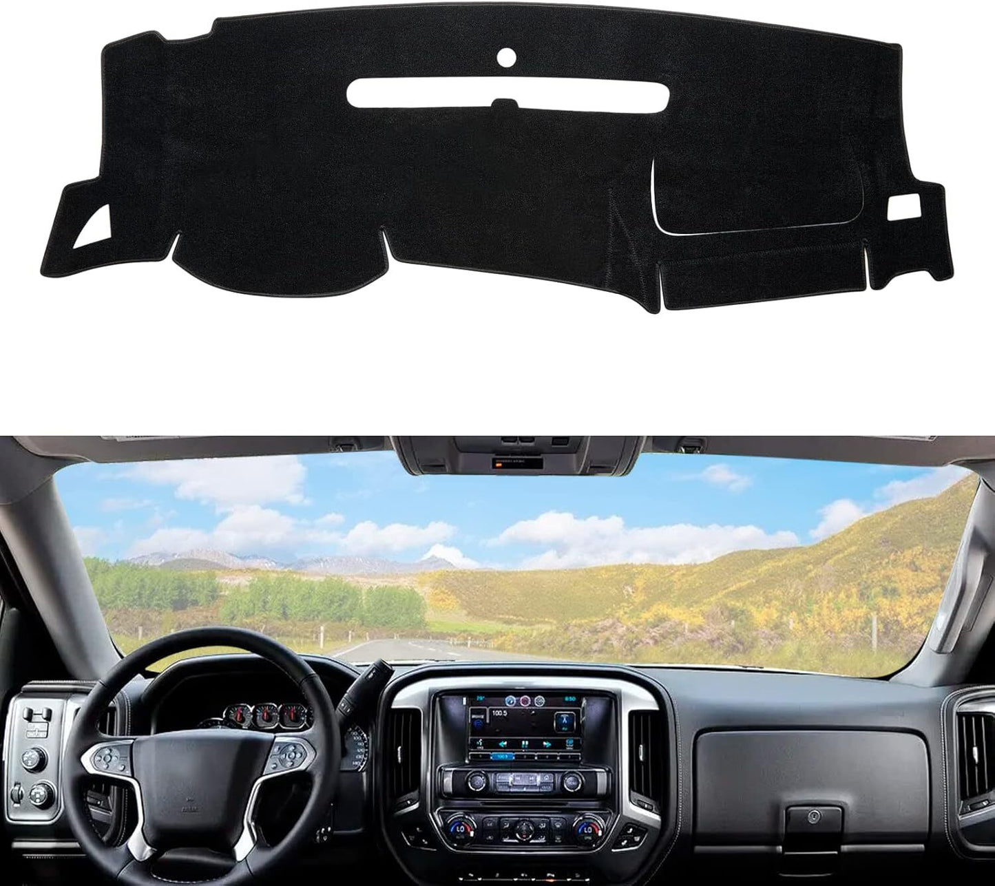 Anti-glare dashboard cover/ for 2007-2013 Silverado for GMC for Sierra . n