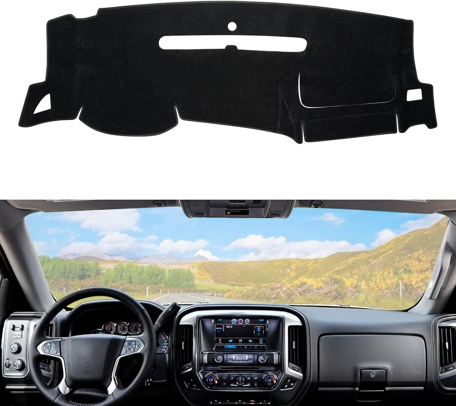 Anti-glare dashboard cover/ for 2007-2013 Silverado for GMC for Sierra . n