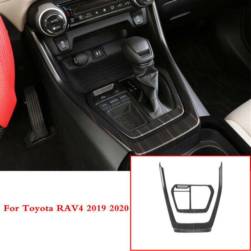 Peach Wood Grain Inner Gear Shift Box Panel Cover Trim for Toyota RAV4 2019-2023