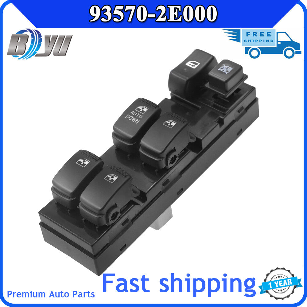 93570-2E000 Front Left Power Window Main Switch for Hyundai for Tucson 2005 - 2010 - v
