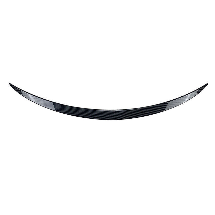 1x For 2015-21 for Benz C-Class W205 C300 Sedan Carbon Look Rear Trunk Spoiler Wing