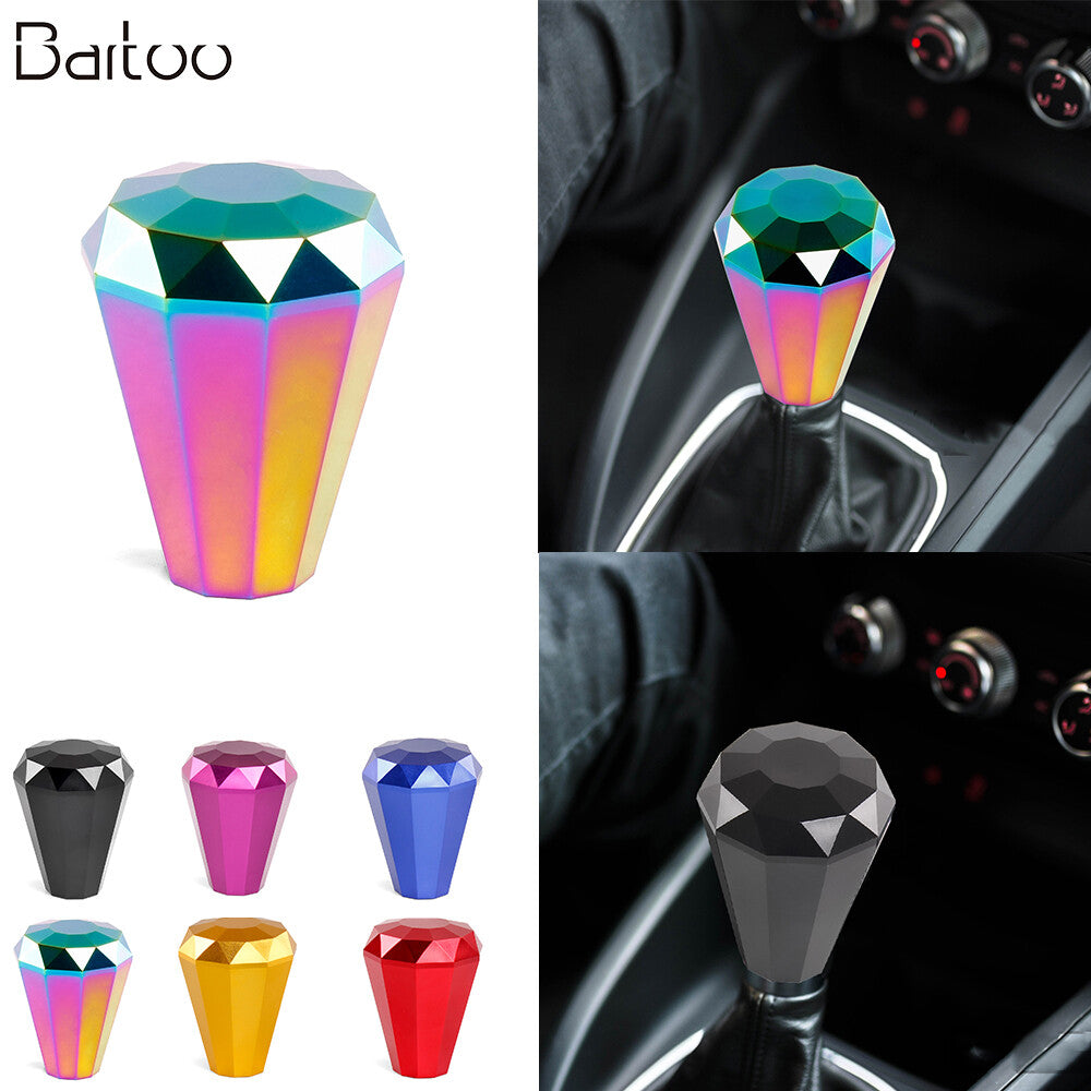 CA Aluminium Diamond Shift Knob for Manual Shift Knob 8/10/12MM Adapter