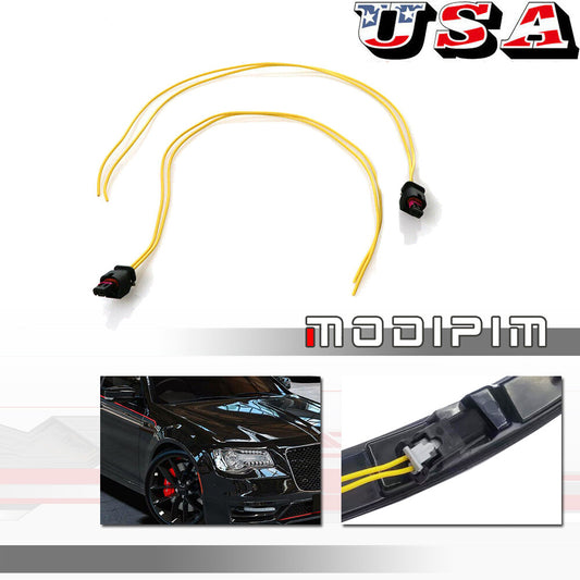 Stock connector wires for 15-22 for Chrysler 300 front or rear marker lights Q