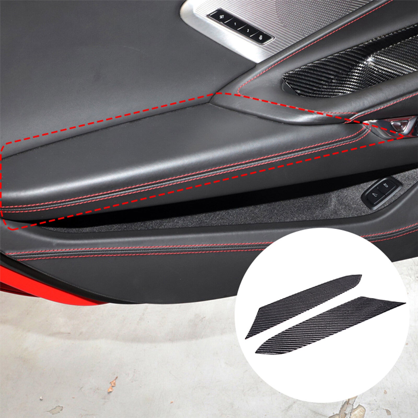 4 Piece forted ABS Matte Black Vent Vent Ring Trim for Tundra 2014-2021- v