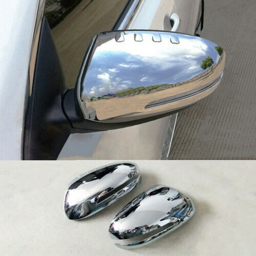 2*for Kia Optima 2011-2015 Chrome Rear View Side Door Mirror Cap Wing Cover Trim