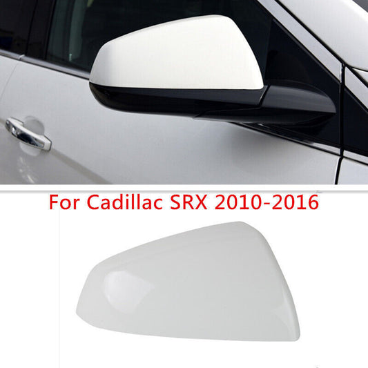 White Right Side Rearview Mirror Shell Cover Cap Fit for Cadillac SRX 2010-2016