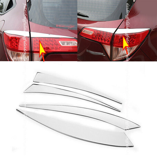 for Honda HR-V Vezel 2016-2020 Chrome Stainless Rear Tail Light Lamp Strip Trim