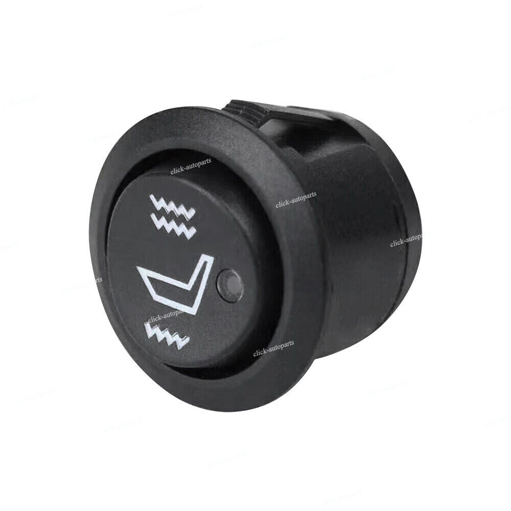 For Universal Carbon Fiber Heated for Seat Heater Kit Car Cushion Round Switch 12V Q