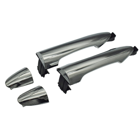 Left rear and right exterior door handle chrome pair fit for Kia Picanto 2011 - 2016- v
