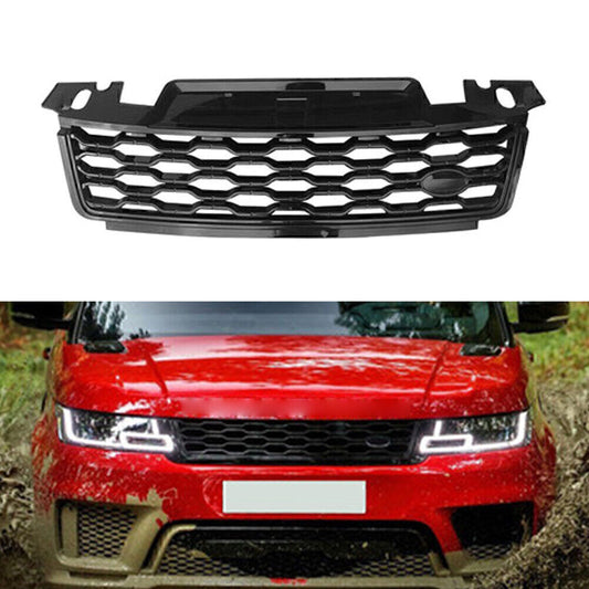 1x ABS Front Grille Upper Grill Fit for Range Rover Sport 2018-2021 Black