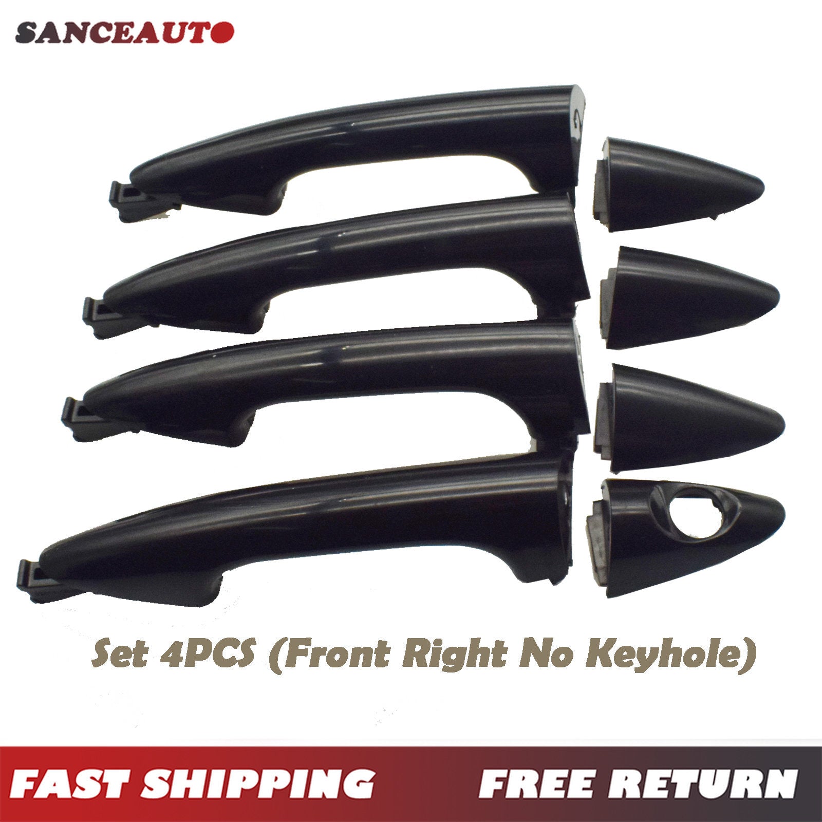 Front, rear, left, and right exterior door handles suitable for modern 1.6L engines (2012-2017) - Brand New n