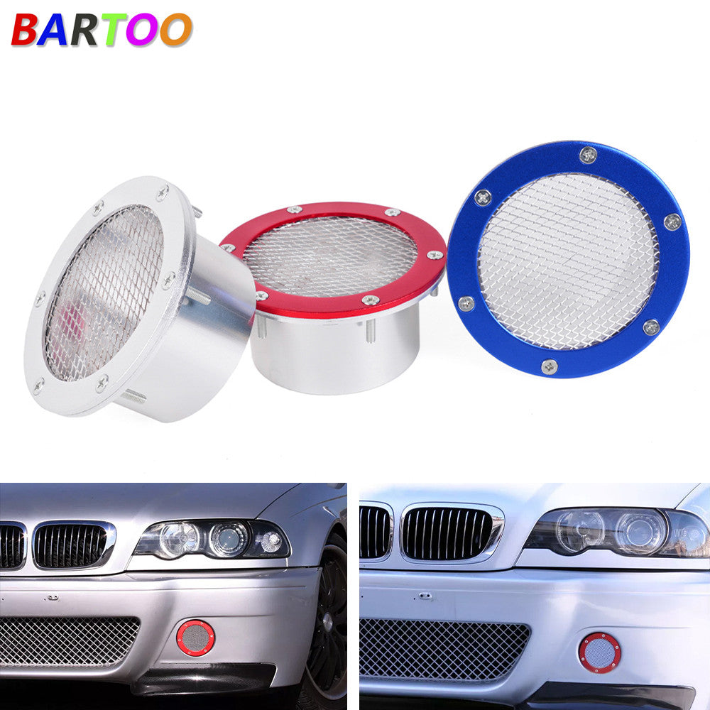 Universal Car Racing Air Duct Grill Bumper Vent inlet Cold Air intake Cover Kit Q