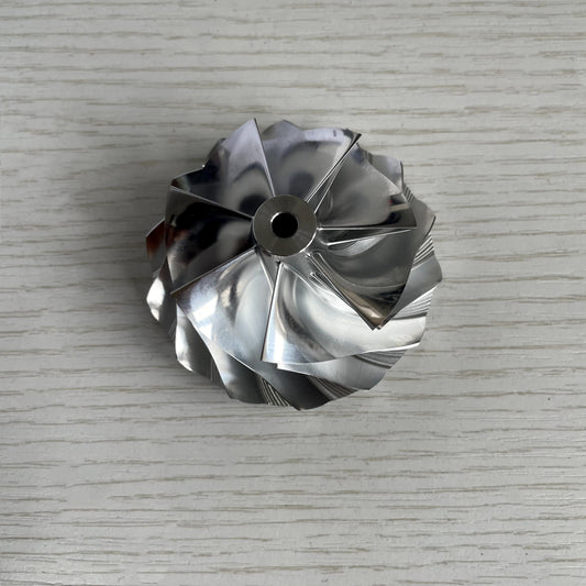 GT15-25 52.50/68.00 mm 7+7 Blade Turbine Aluminum 2618/Burnt Compressor Wheel