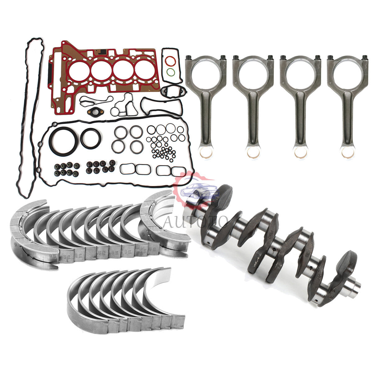 N20 Engine Overhaul Rebuild Kit Crankshaft 11217640165 Main Bearing Set for BMW