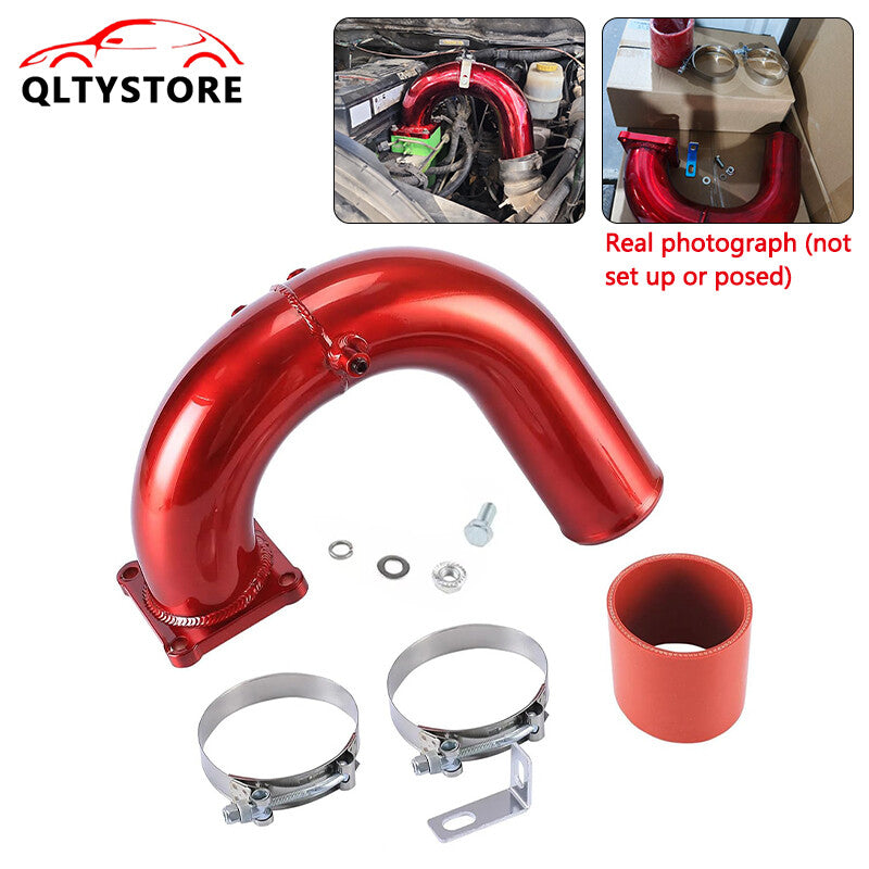 High Flow Intake Elbow Pipe for 03-07 for Dodge for Ram 5.9L Turbo Diesel Red Q