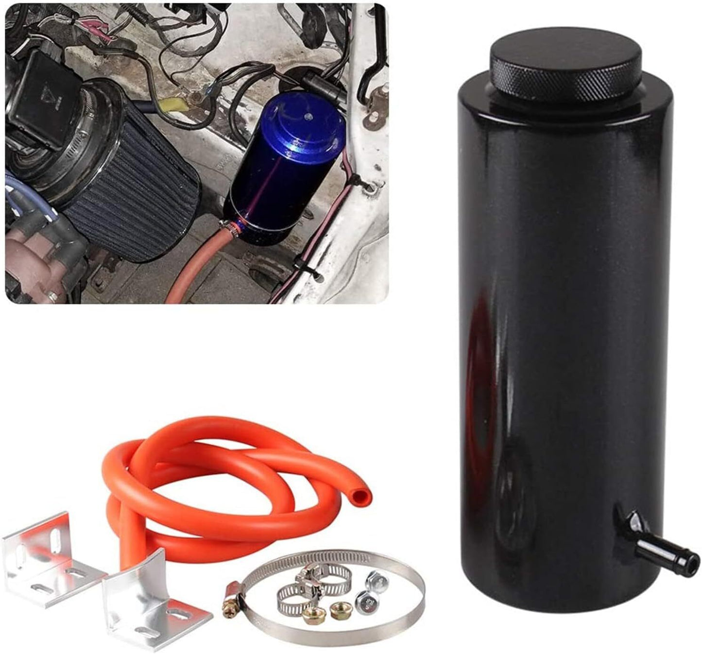 800ml Radiator Coolant Overflow Tank Oil Catch Tank Bottle Aluminum Universal